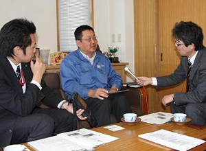 RSK山陽放送ラジオが取材に来られました。
