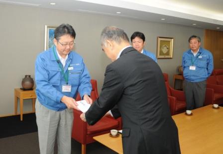 山陽新聞社へ西日本豪雨災害の義援金を寄託いたしました。